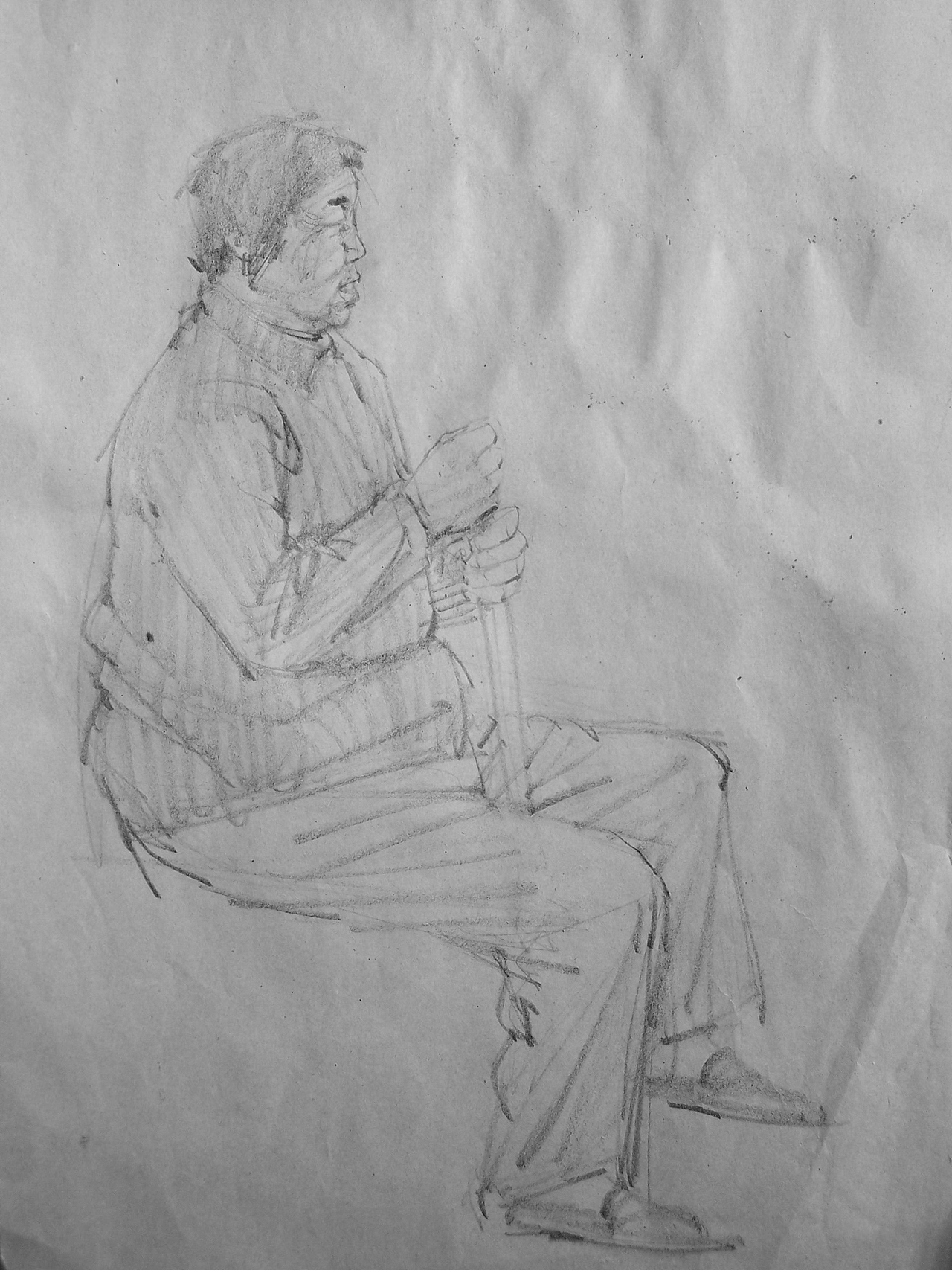 读研究生前后时期的速写作品