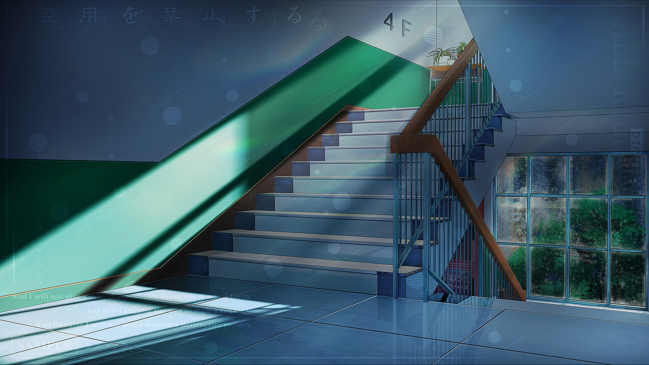 日系·校园楼梯