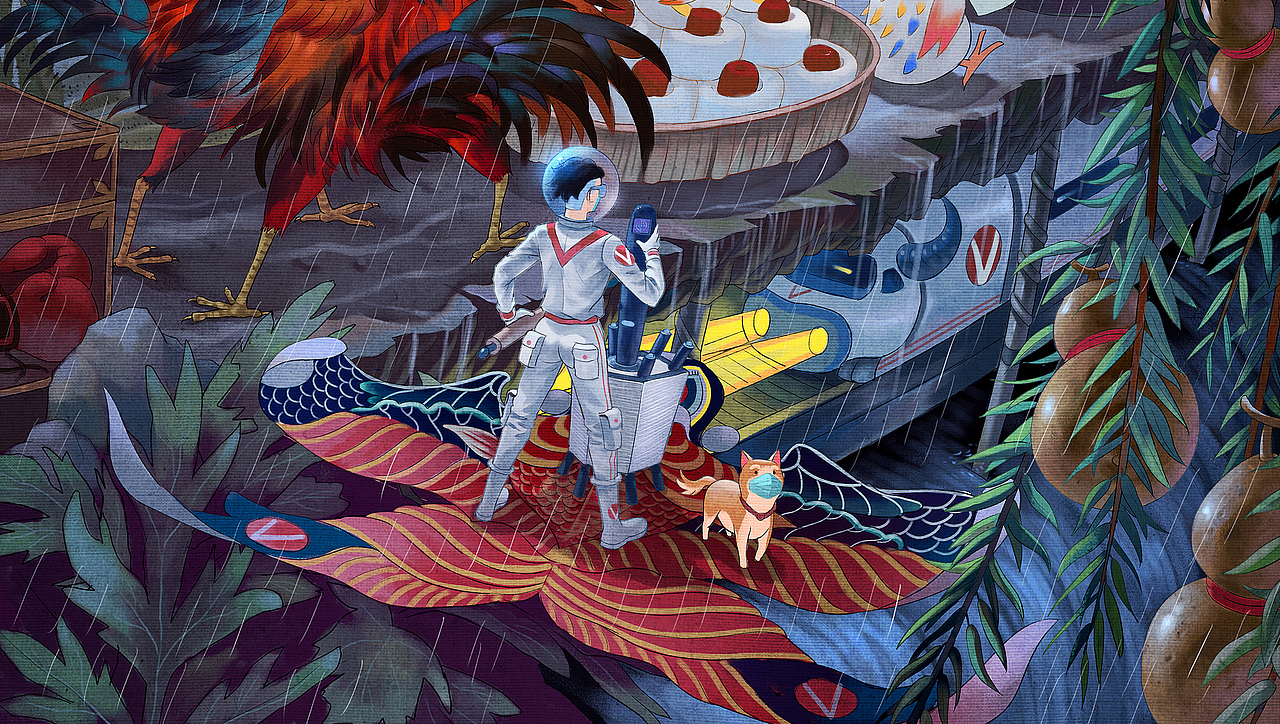 清明—节气星球探索记最终篇（图ZMjk1ODU4MTcy） - 商业插画 - 站酷设计师大沥梁海强原创素材 - 站酷ZCOOL