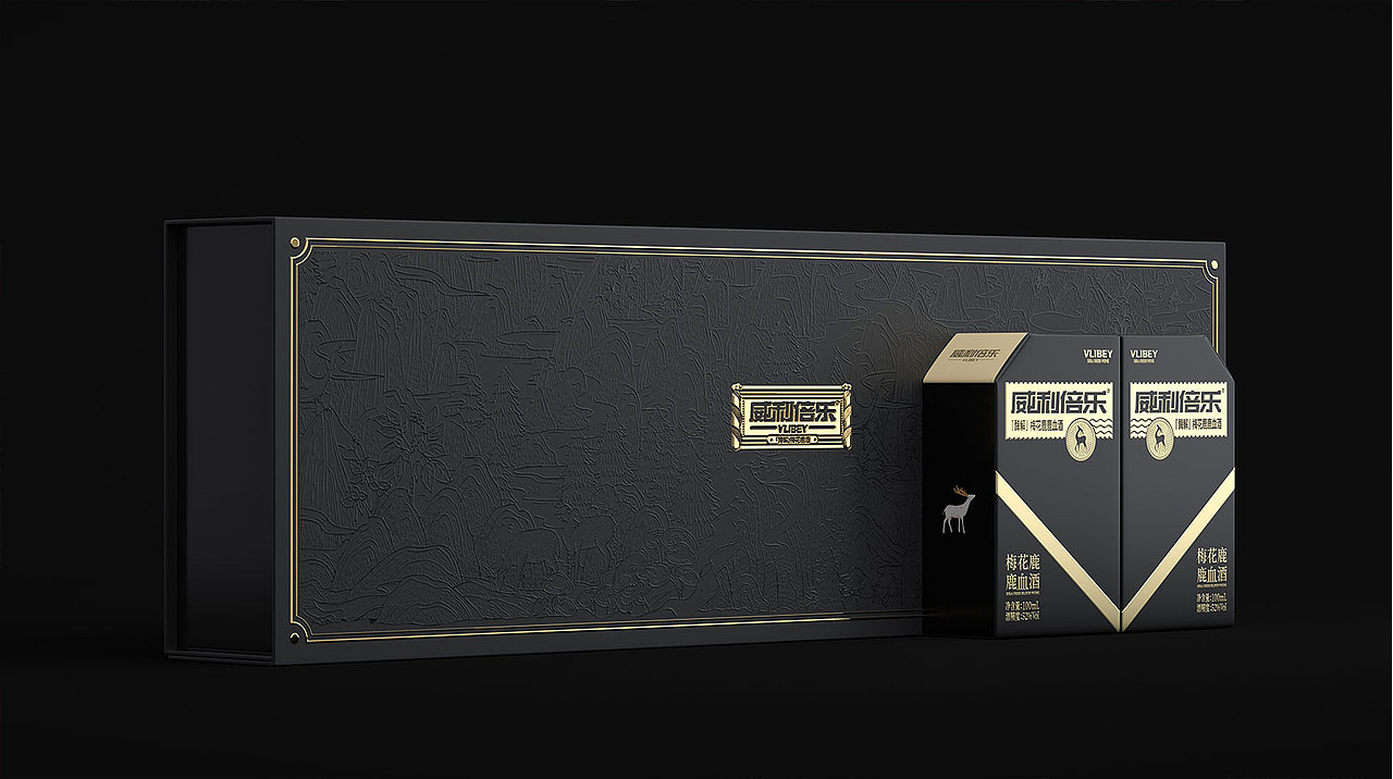 梅花鹿鹿血酒包装设计