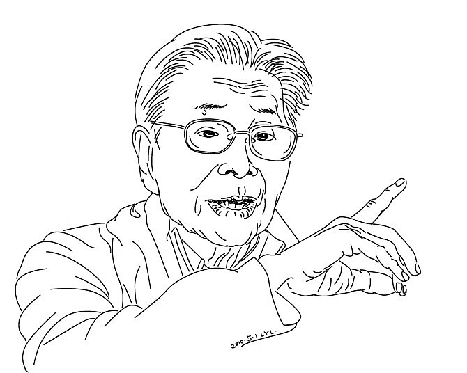 刘勇良线描人物作品系列之中国文化名人系列