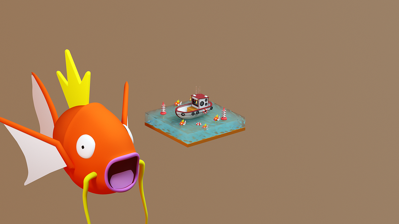 灯塔小船+巨大鲤鱼王（图ZMjUyMTc1NTgw） - 场景 - 站酷设计师市石武渡原创素材 - 站酷ZCOOL