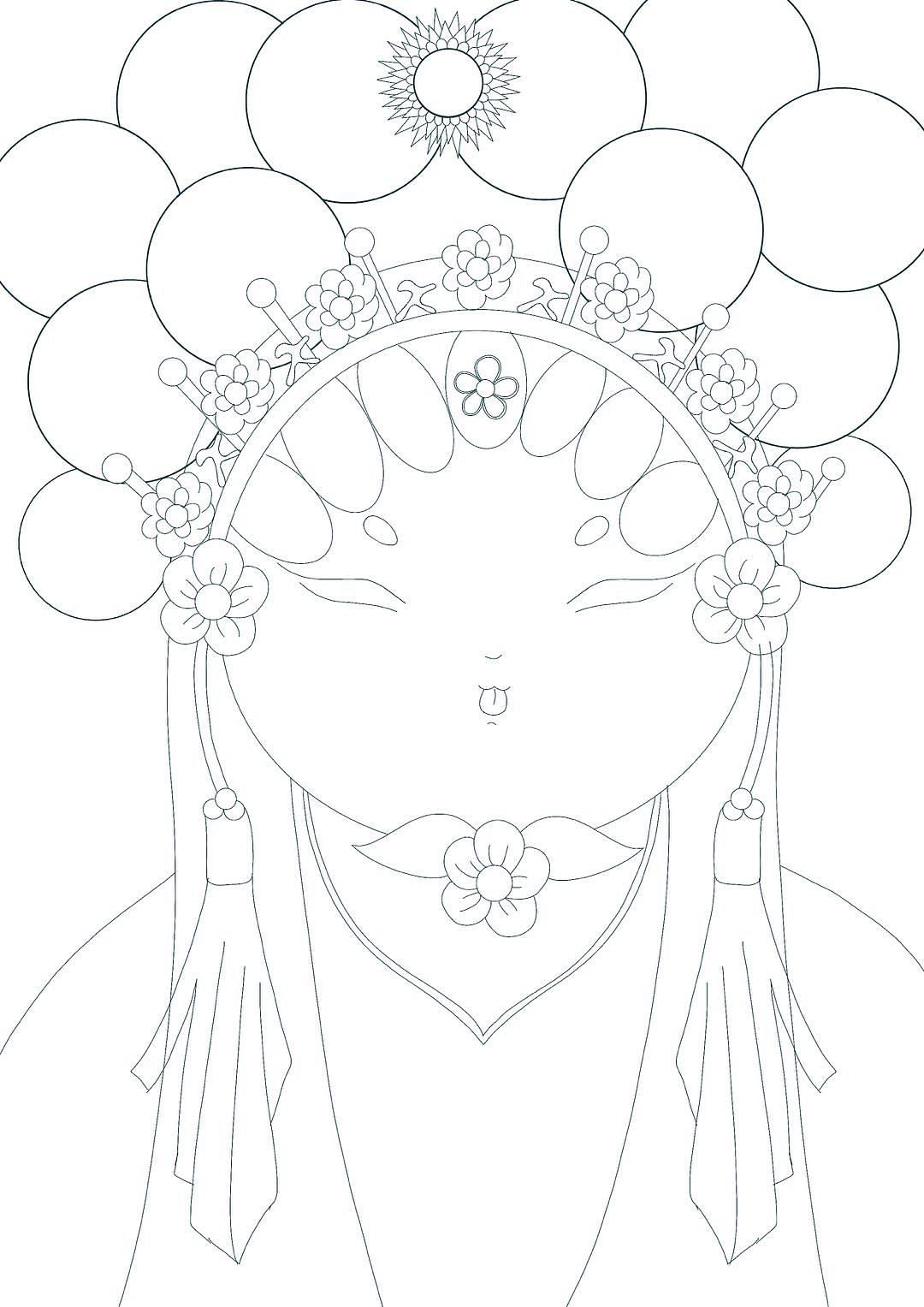 国风插画 京剧脸谱