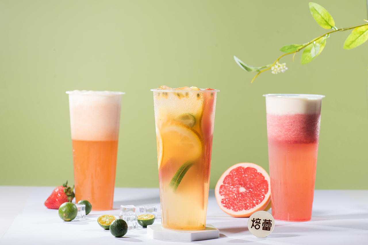 水果茶饮拍摄