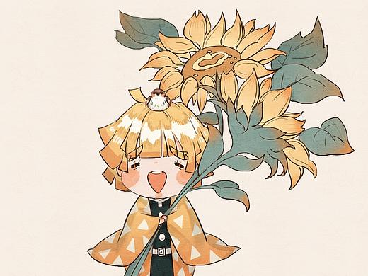 我妻善逸（Q）（個人主頁-ZNDExNjA5ODQ=） - 創(chuàng)作習作 - 站酷設計師蘇俺原創(chuàng)素材 - 站酷ZCOOL