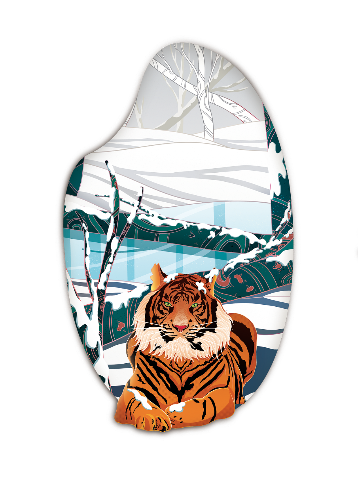 商稿;五常大米包装插图