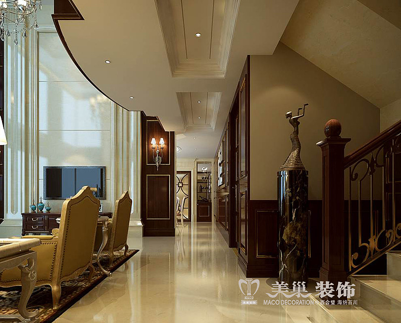 普罗旺世350平别墅会所新古典案例——效果图