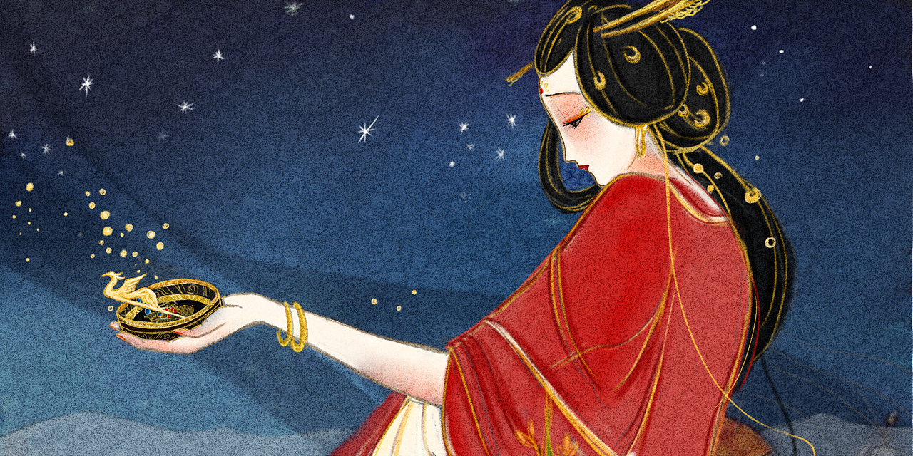 长恨歌（图ZMTI4MDc0NTY4） - 绘本 - 站酷设计师盛明圆原创素材 - 站酷ZCOOL