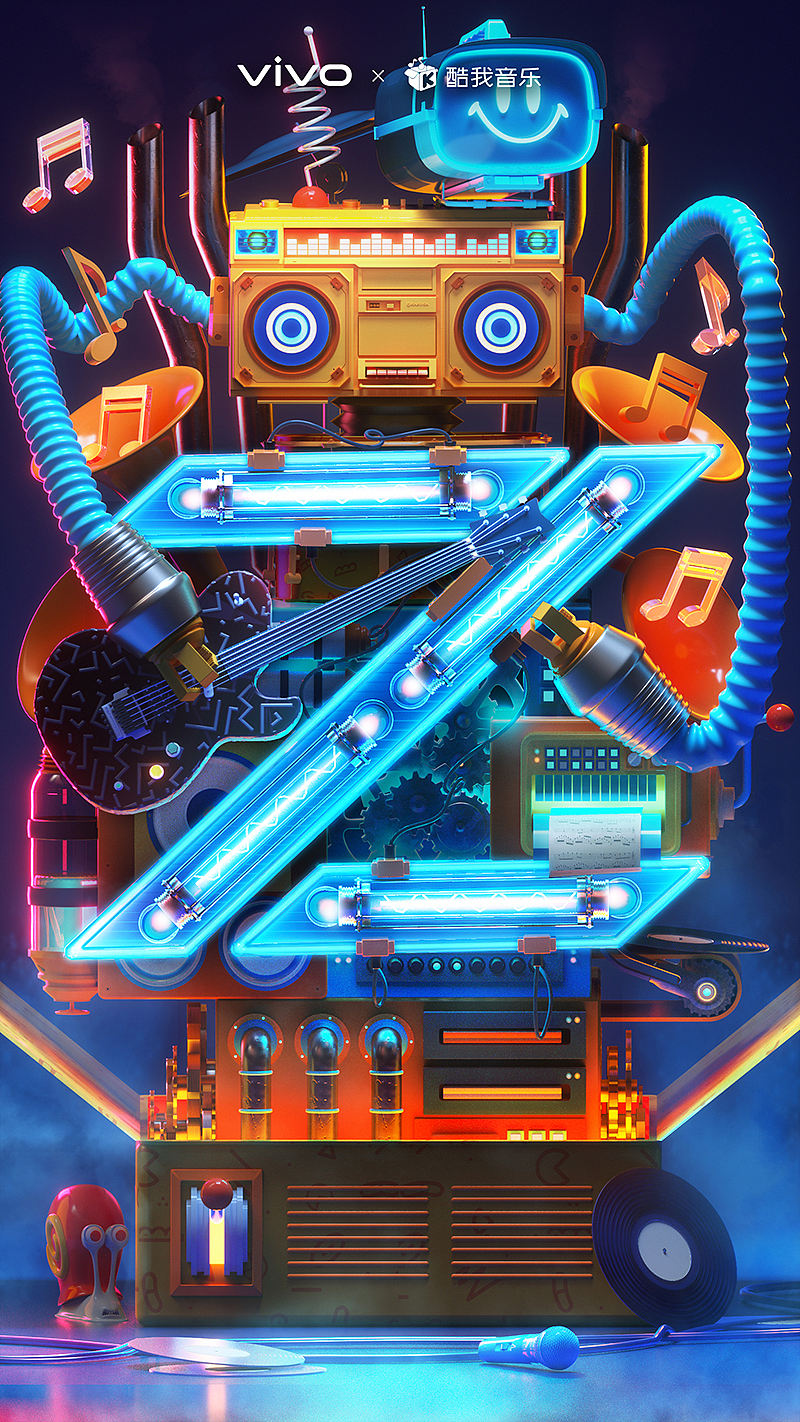 vivo Z5x / Z3x性能实力派：成为Z世代的头号玩家（图ZMTY5OTQyMzgw） - 海报 - 站酷设计师UIDWORKS原创素材 - 站酷ZCOOL