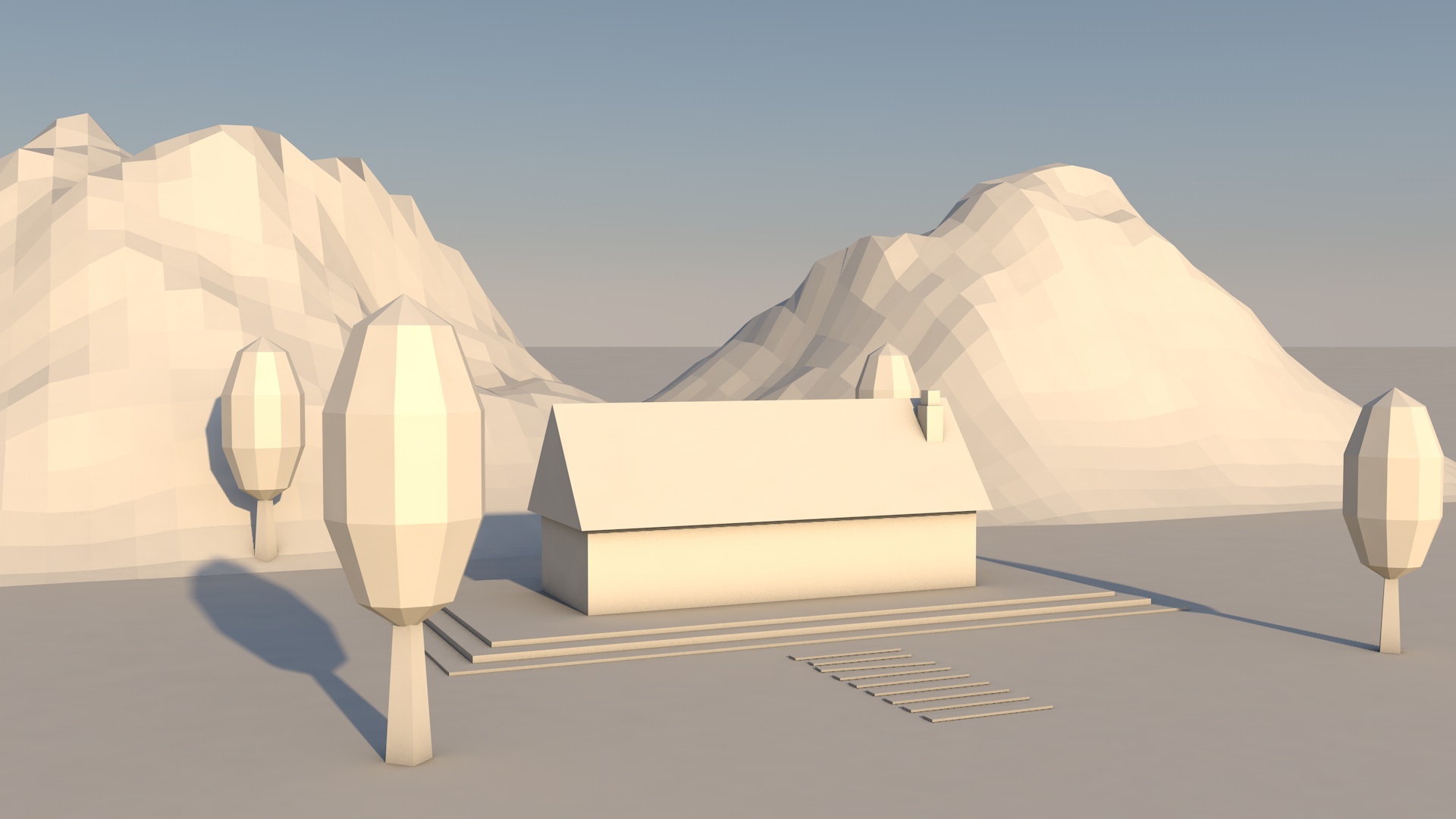 练习2:低面风景建模