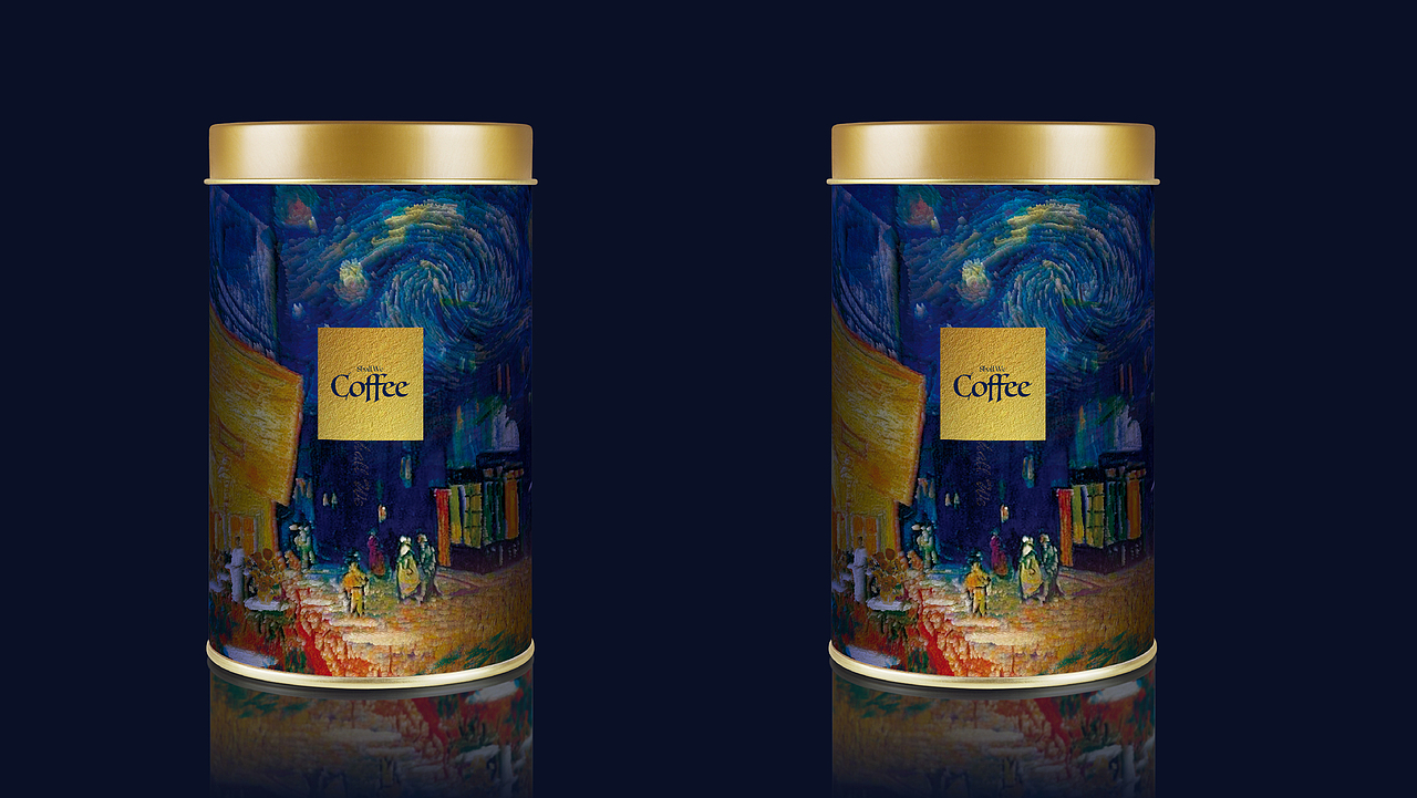 咖啡礼盒——礼盒包装设计（梵高）（图ZMTg3NjE3ODE2） - 包装 - 站酷设计师EVER品牌设计原创素材 - 站酷ZCOOL