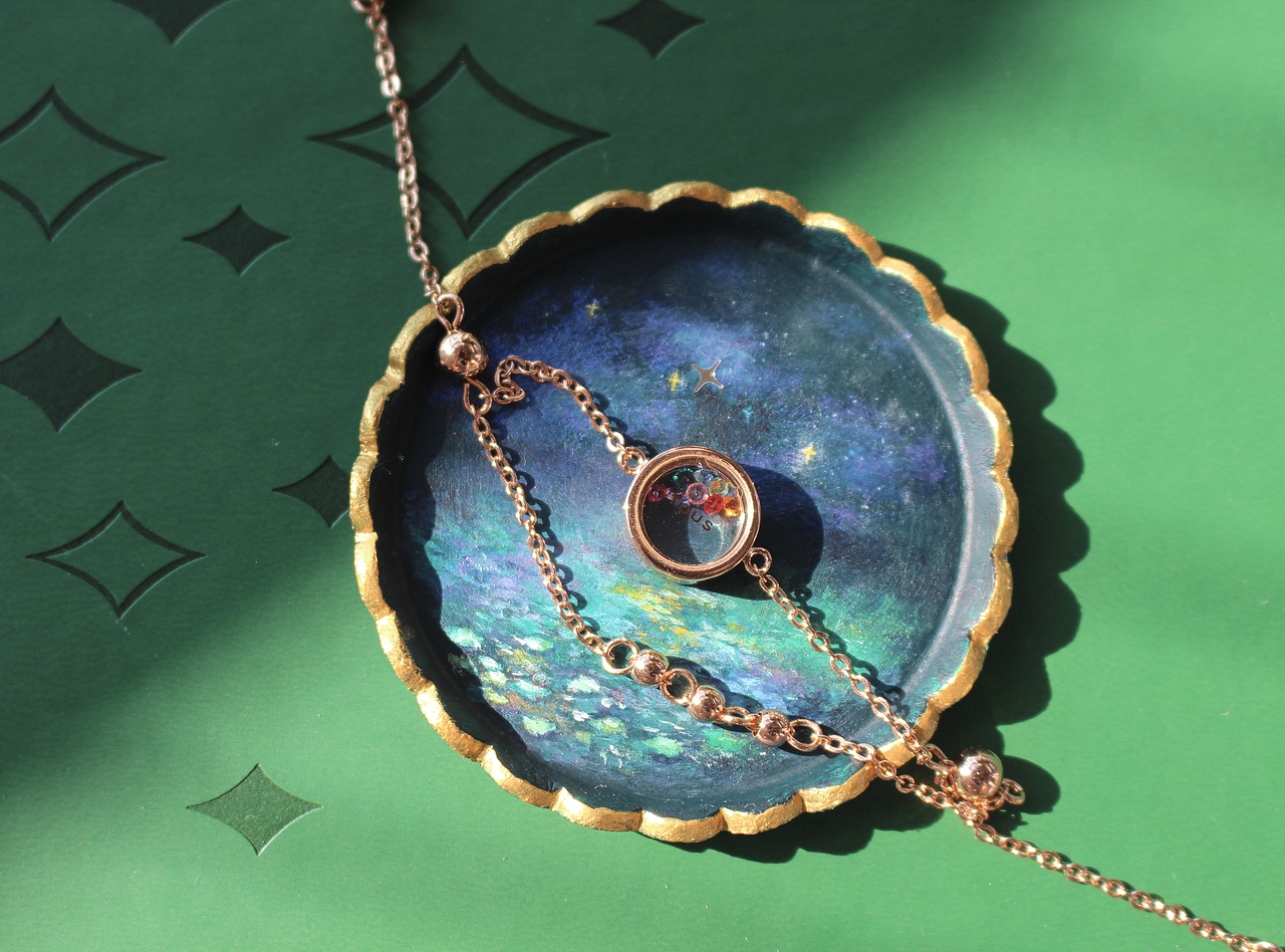 石塑粘土 | 花边首饰盘