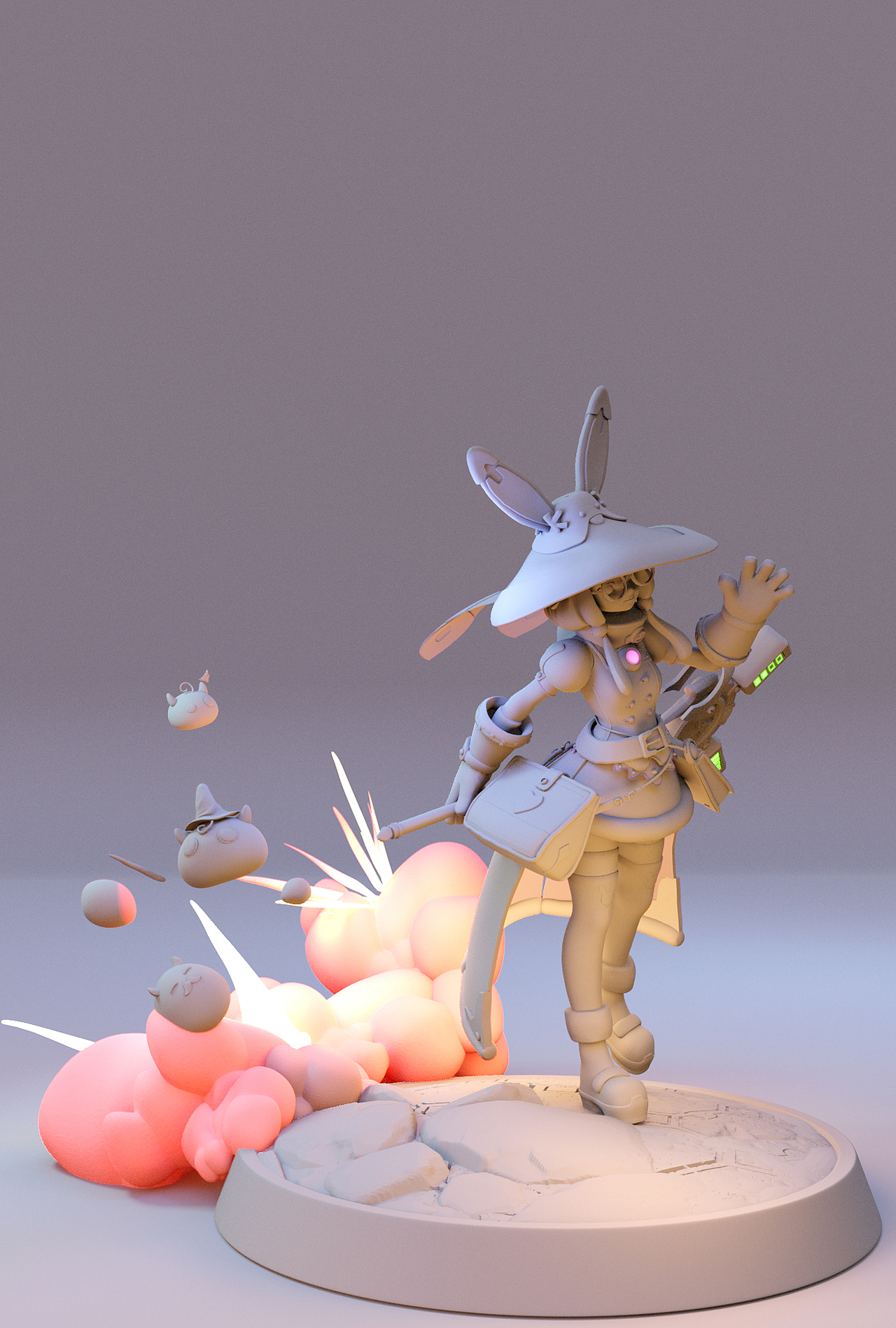 3d手办模型竹熊绘型