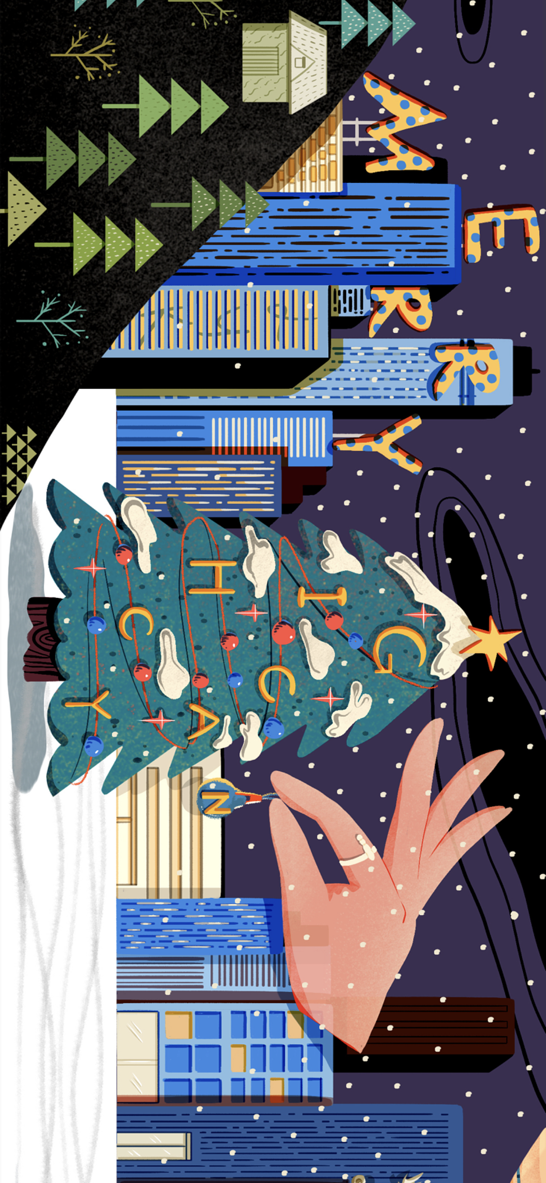 圣诞节（图ZMTkwODEzNTgw） - 商业插画 - 站酷设计师Yuunalu原创素材 - 站酷ZCOOL