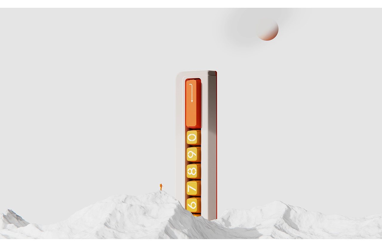 Cube方块—键盘号码牌