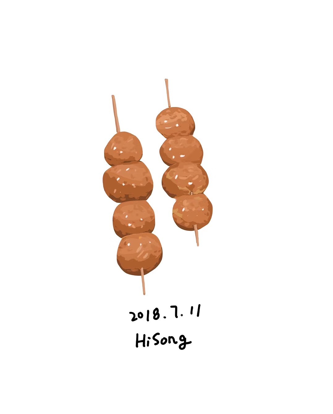 每日一绘|肉丸子