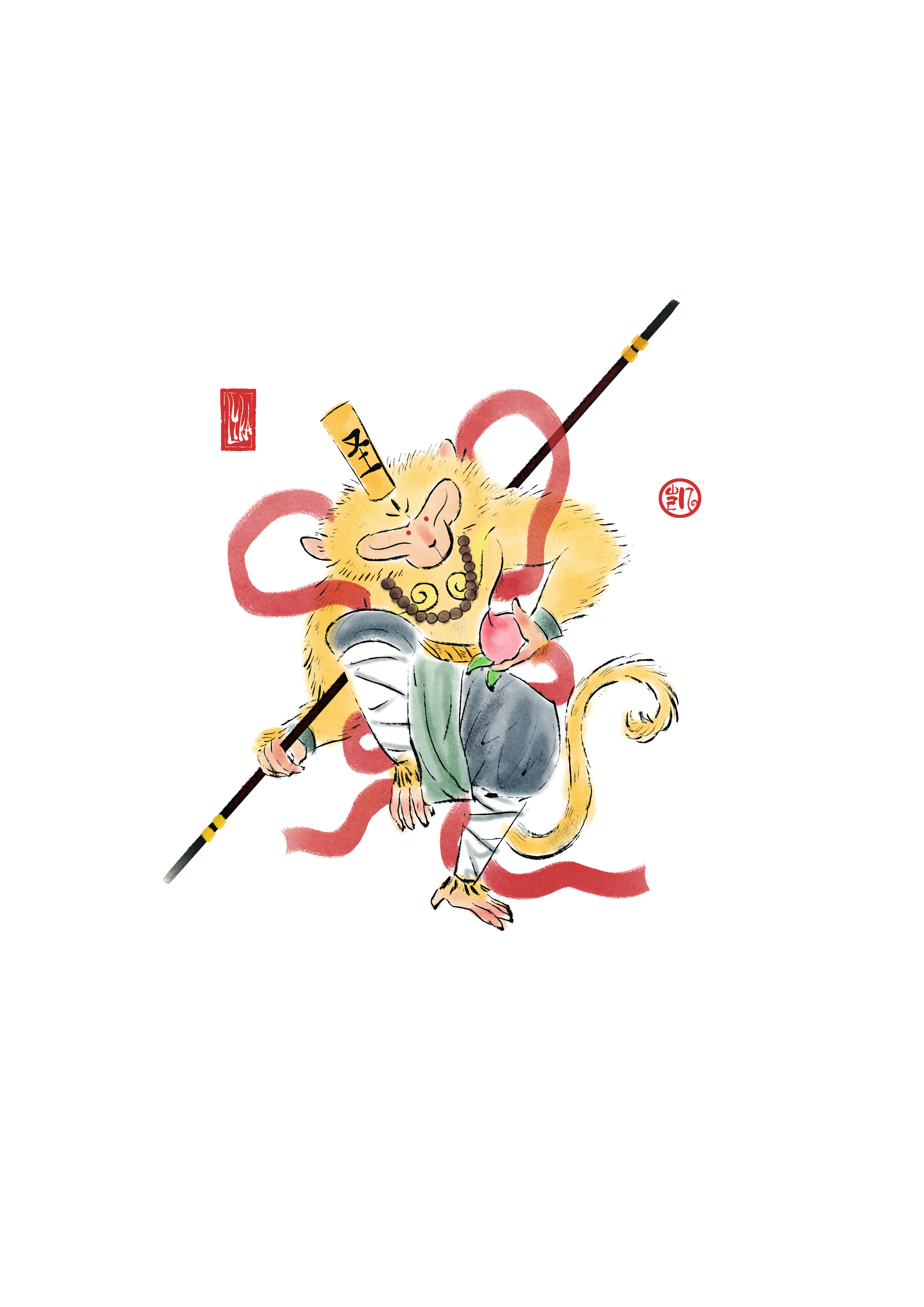 水墨小作|插画|插画习作|老子只是个画画的 - 原创作品 - 站酷 (zcool