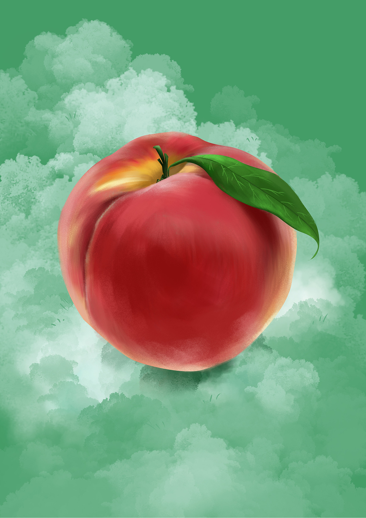 桃子|插画|创作习作|拾油菜_原创作品-站酷zcool