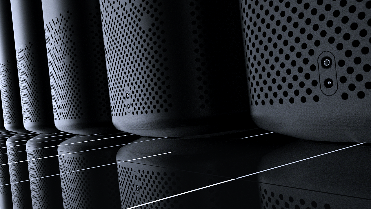 智能音箱 建模 OC渲染