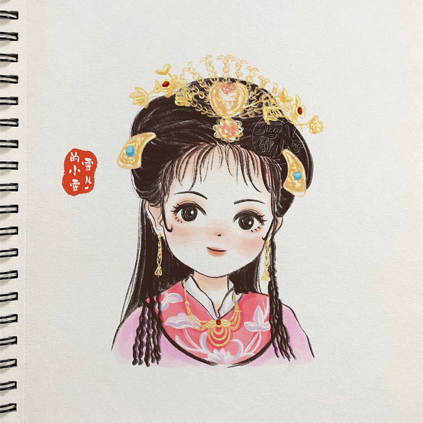 上错花轿嫁对郎/昌平公主（图ZMzE3OTU1MjU2） - 创作习作 - 站酷设计师雪儿的小雪原创素材 - 站酷ZCOOL