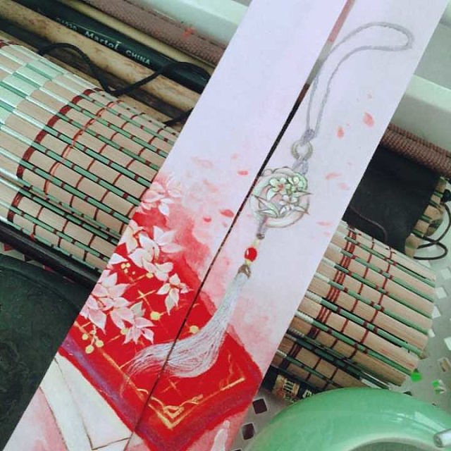 琴棋書畫系列國畫，發(fā)帶（圖ZOTU0NTYyNTI=） - 繪畫 - 站酷設(shè)計(jì)師六藝工作室原創(chuàng)素材 - 站酷ZCOOL