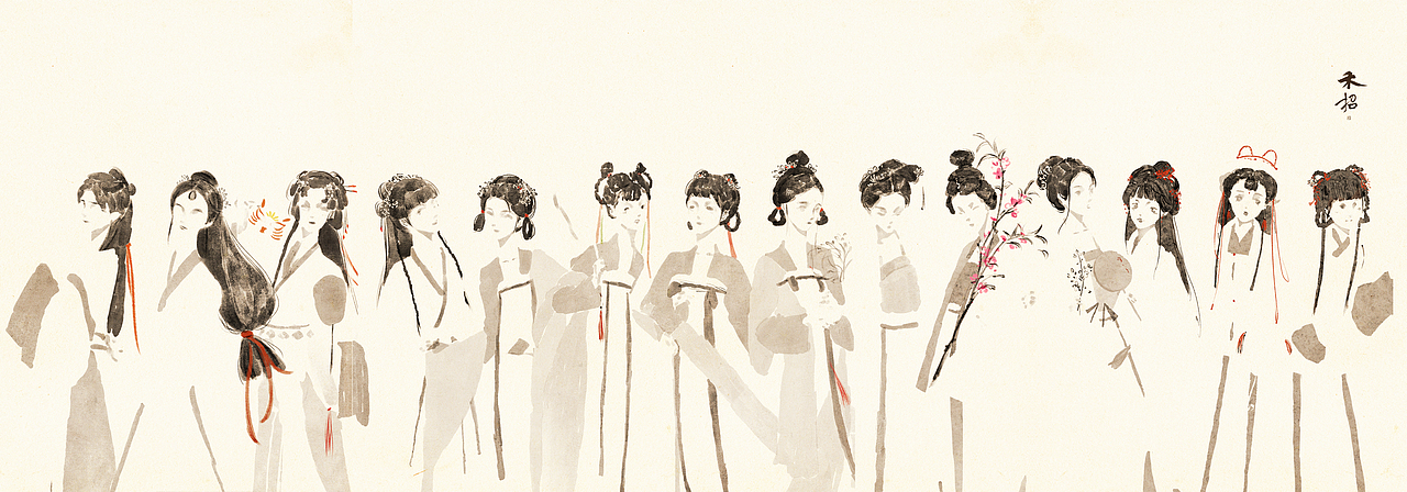 娉娉袅袅十三余‖古风女子群像（图ZMjg2ODAzODQ4） - 创作习作 - 站酷设计师柳相禾招原创素材 - 站酷ZCOOL