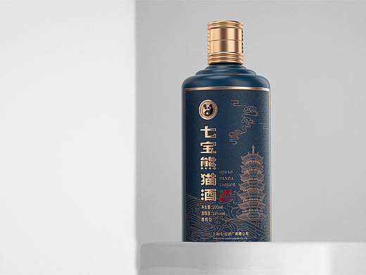 七宝熊猫酒|产品包装设计