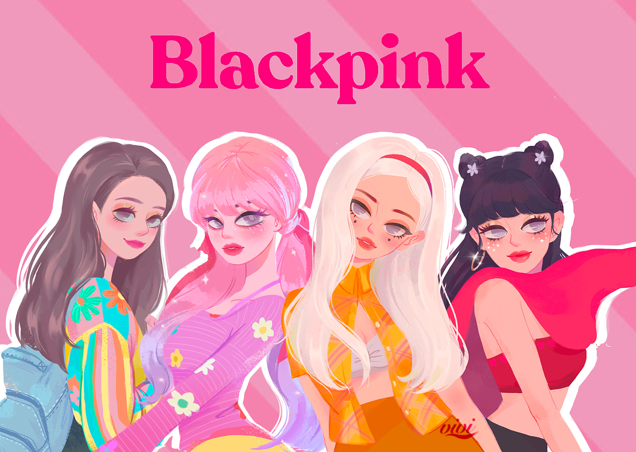 同人海报重绘-Blackpink