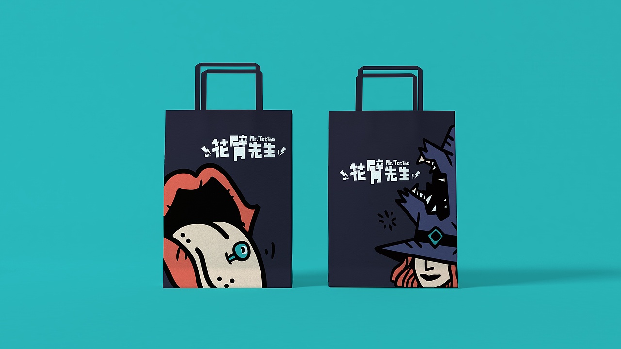展开设计 | 花臂先生VIS设计（图ZMTMxNzAyNTIw） - 品牌 - 站酷设计师展开设计原创素材 - 站酷ZCOOL