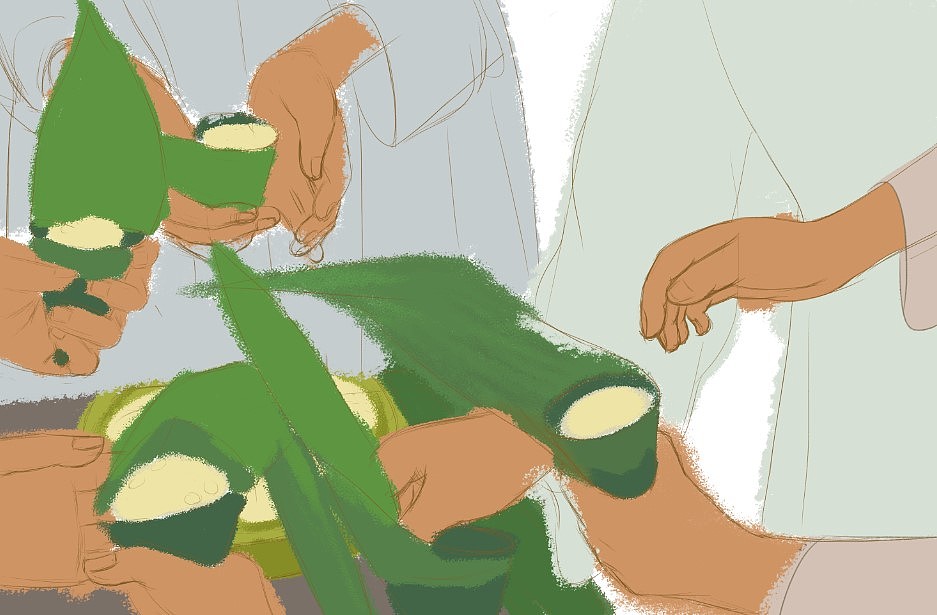 端午包粽子（图ZMzAyNzY0Mzgw） - 创作习作 - 站酷设计师养心房主原创素材 - 站酷ZCOOL