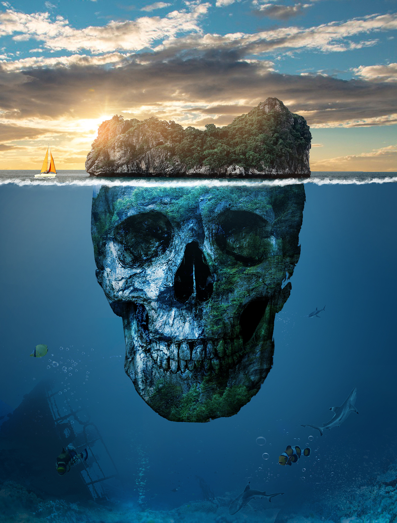 骷髅岛(临摹学习) - 原创作品 - 站酷(zcool)