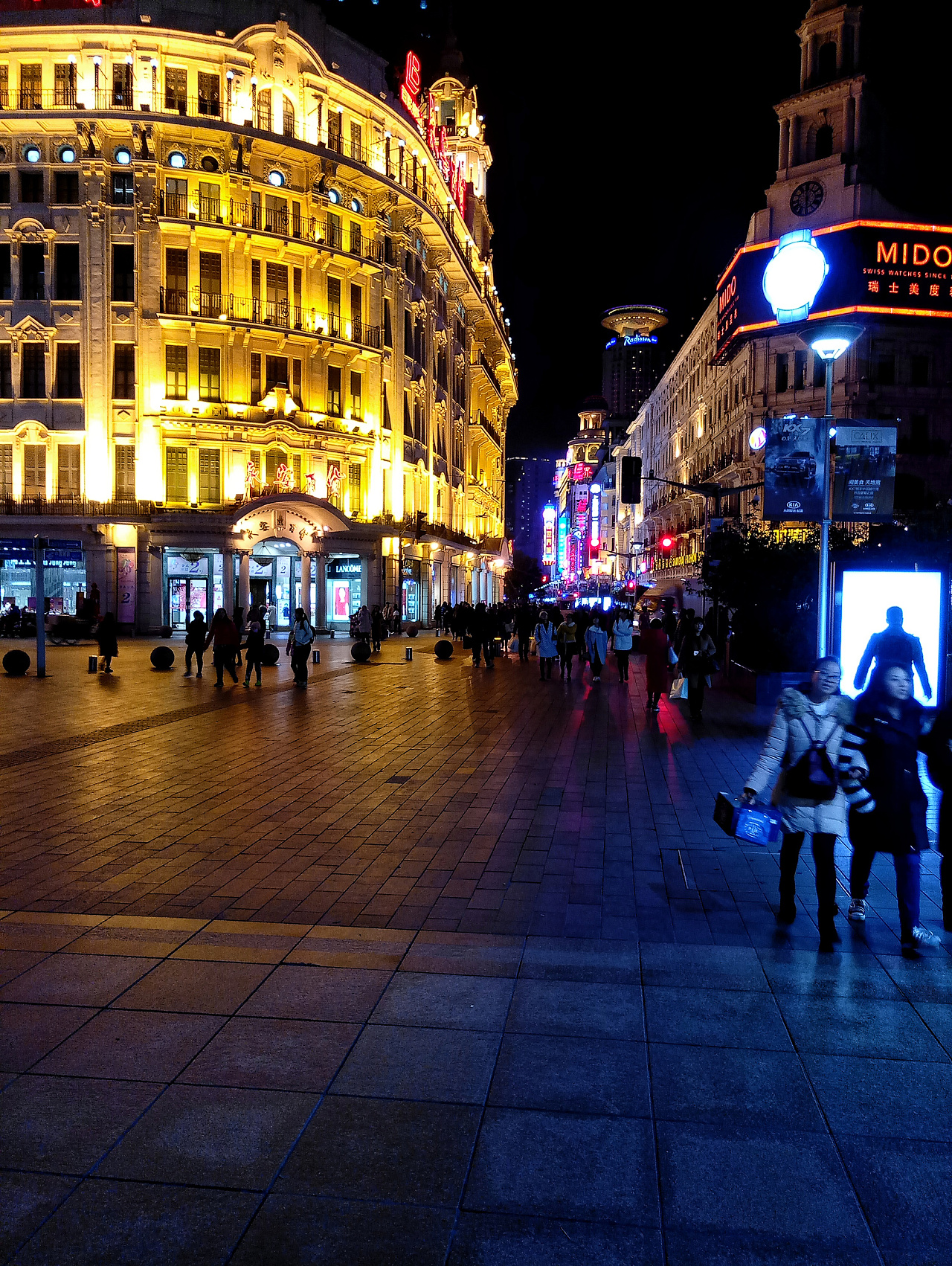 手机魅族mx6拍上海夜景