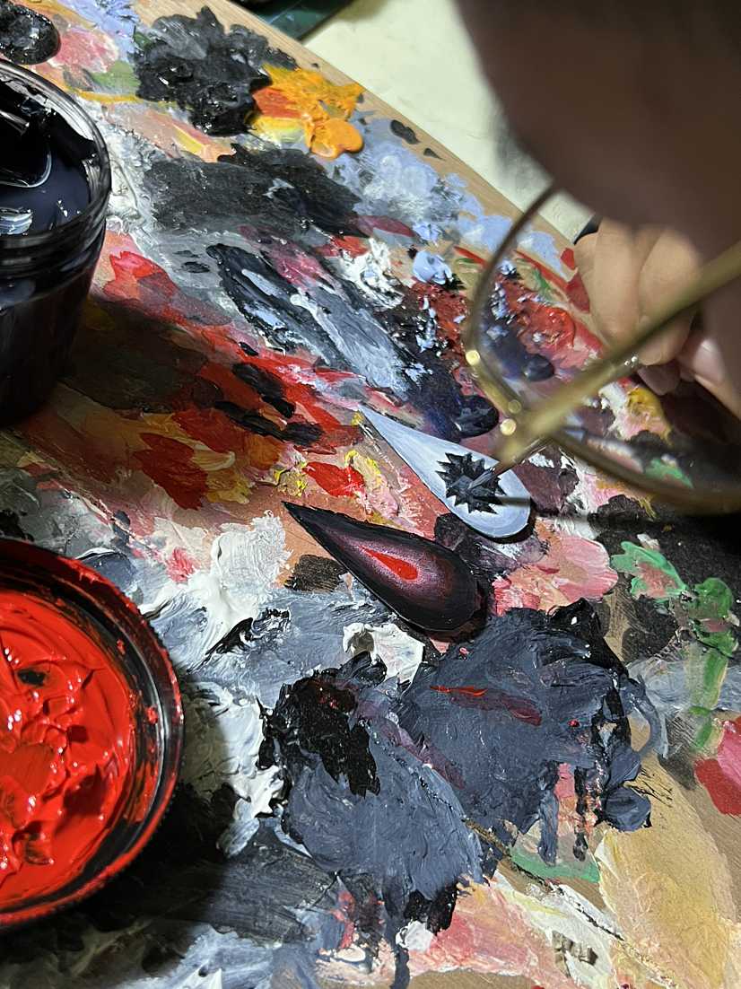 血/火_原创设计首饰双面吊坠