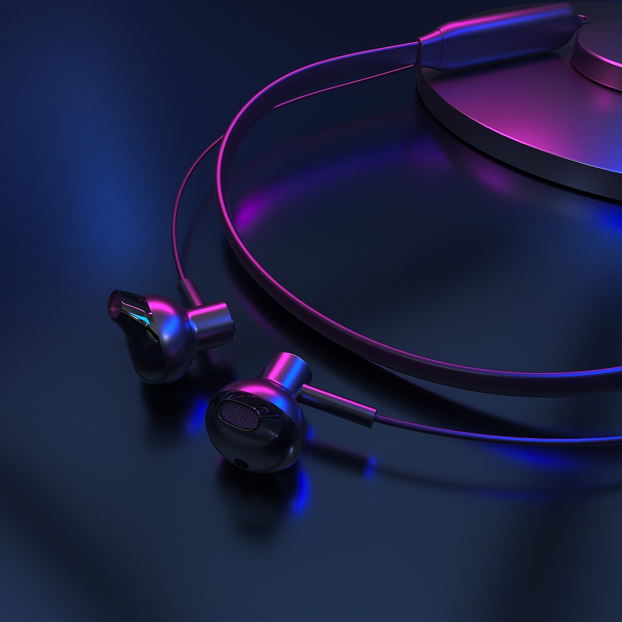 octane渲染器渲染蓝牙运动无线耳机