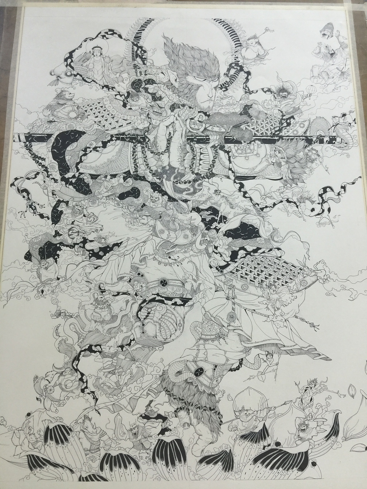 全开手绘齐天大圣孙悟空插画