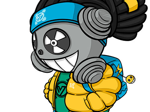 一组酷酷的原创IP形象