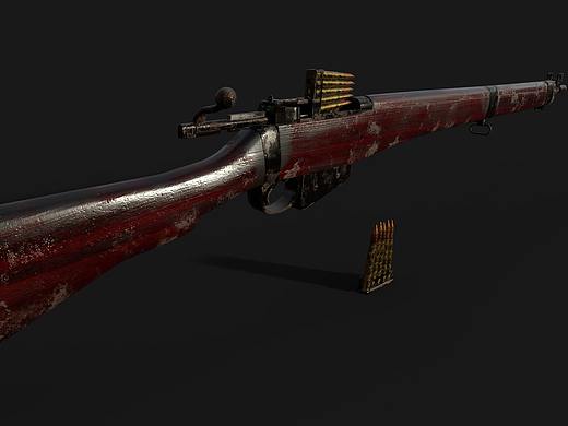 M762和李·恩菲爾德槍械建模（個人主頁-ZMzIyNjMyMzI=） - 其他三維 - 站酷設(shè)計師Zssszsssss原創(chuàng)素材 - 站酷ZCOOL