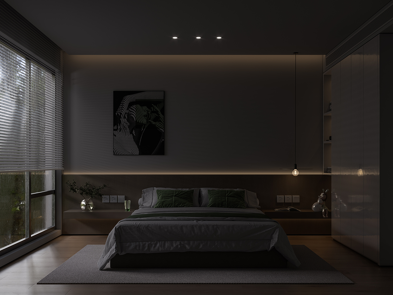 現(xiàn)代臥室（圖ZMzA3NzEzODA4） - 家裝設(shè)計 - 站酷設(shè)計師A天王蓋地虎原創(chuàng)素材 - 站酷ZCOOL