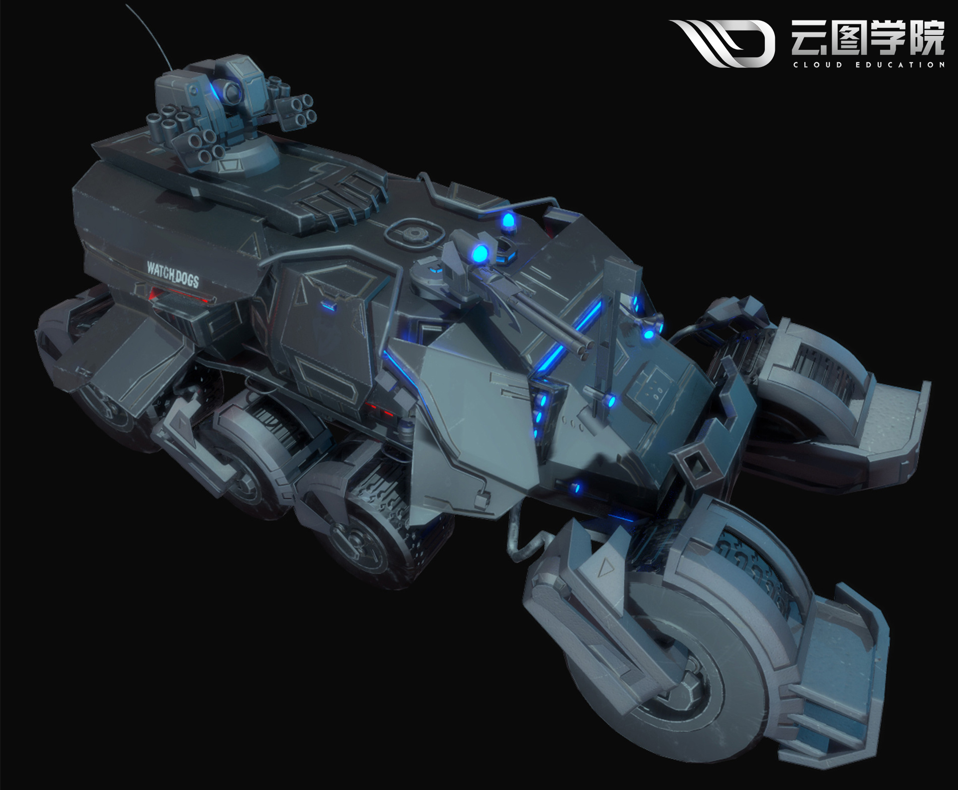 未来装甲载具|三维|机械/交通|云图网校绘画菌 - 原创作品 - 站酷