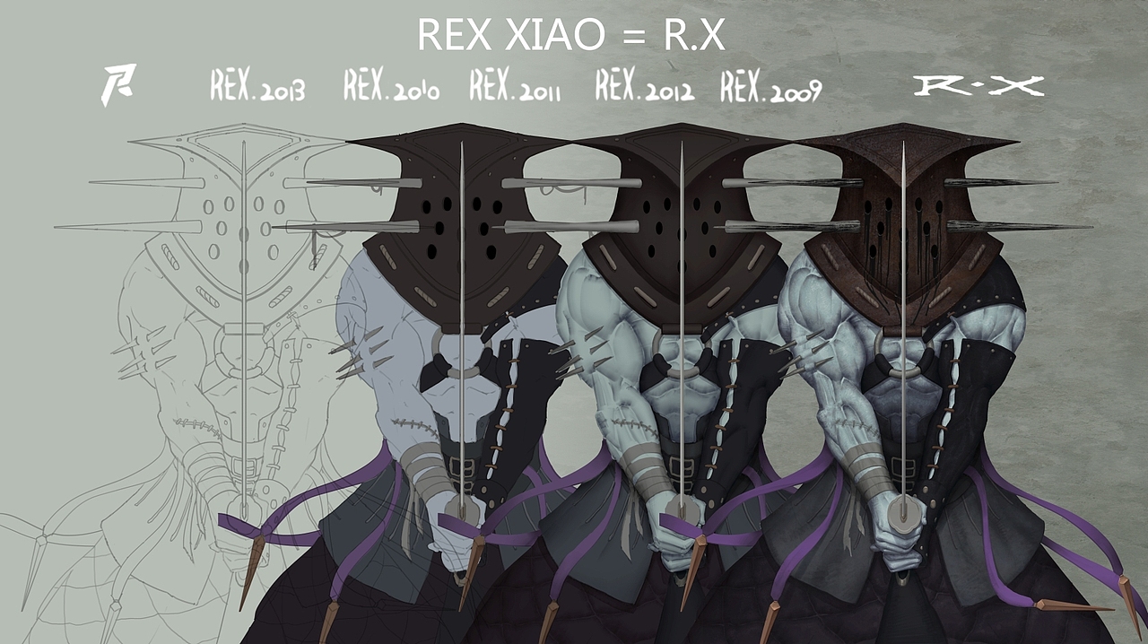 恶魔武士系列（图ZMTY0NTEyMjg=） - 商业插画 - 站酷设计师RXART原创素材 - 站酷ZCOOL