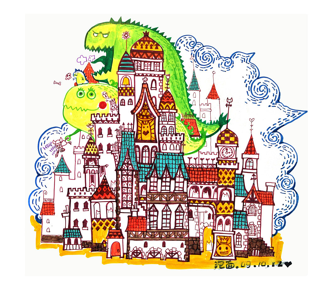 之前的水彩笔涂鸦本子～希望大家喜欢（图ZMTAwNjY4NDQ=） - 创作习作 - 站酷设计师还是一碗泡面原创素材 - 站酷ZCOOL