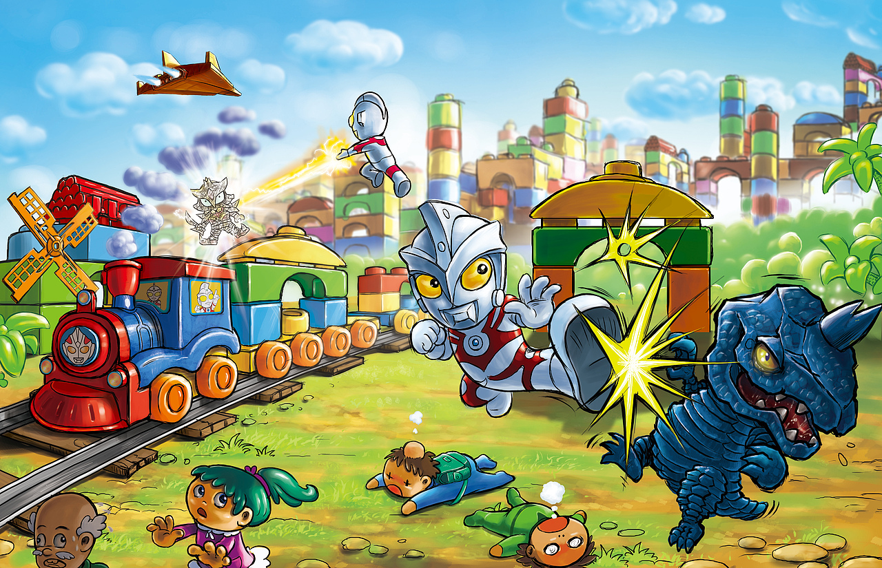 玩具包装插画（图ZMTczOTc4NjQw） - 商业插画 - 站酷设计师墨九牧原创素材 - 站酷ZCOOL