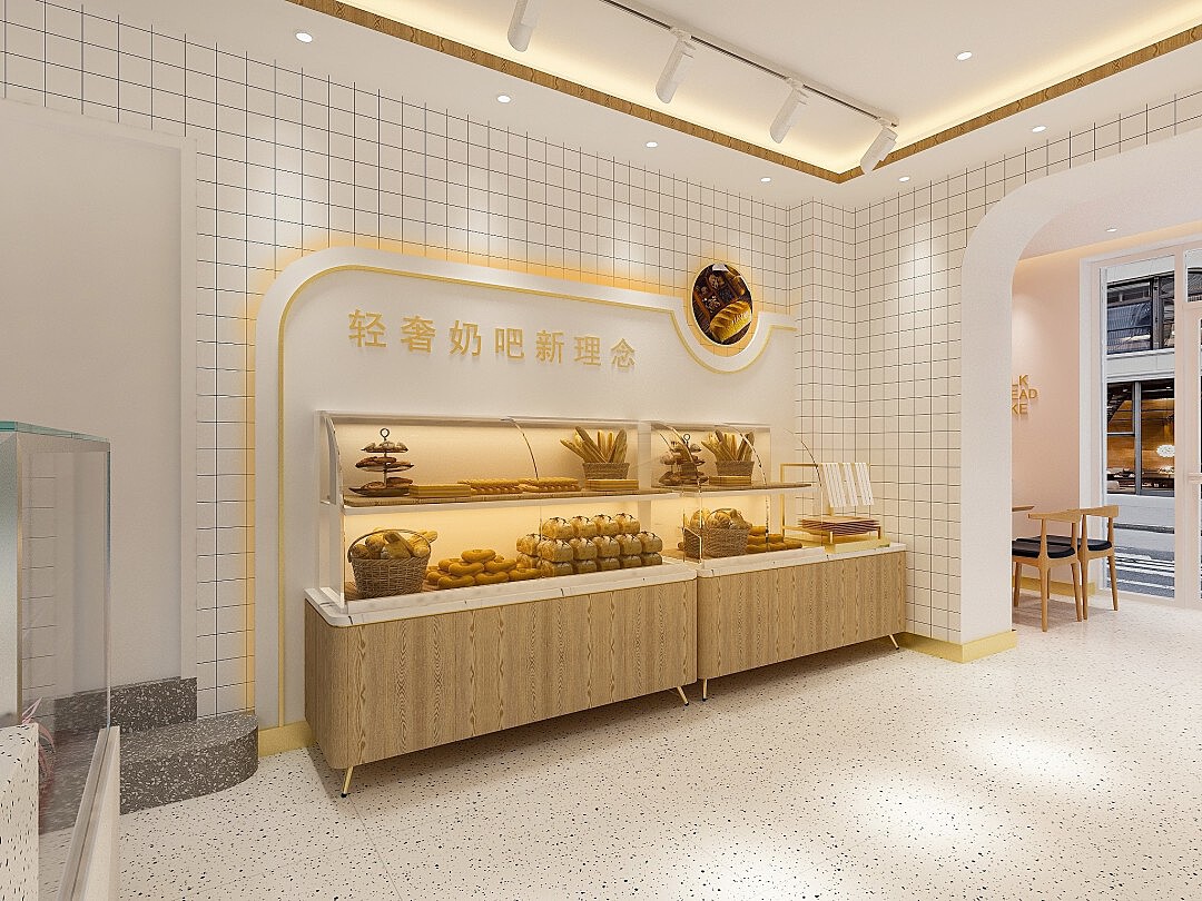 天津上海浙江甜品店蛋糕店烘焙坊装修设计|空间|室内设计|品艺装饰 - 原创作品 - 站酷 (ZCOOL)