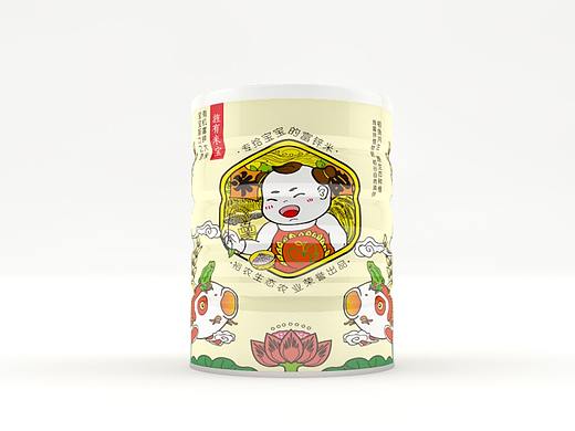 合肥插画工作室小小画笔——婴幼儿罐装米包装设计
