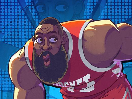 NBA人物美式风格