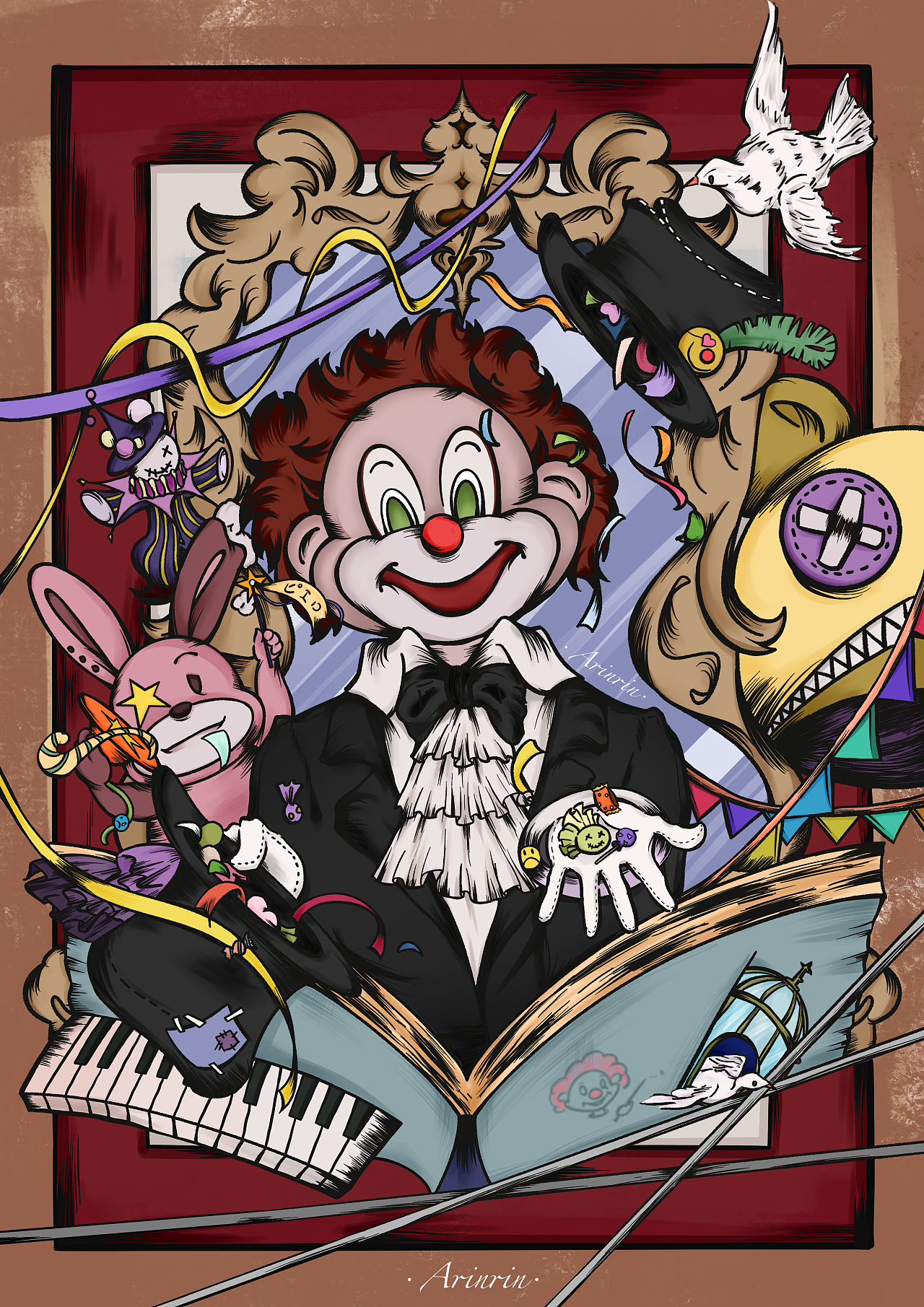 最近超级喜欢世终的歌,世界观都好可爱灵感来自 ピエロ-sekai no