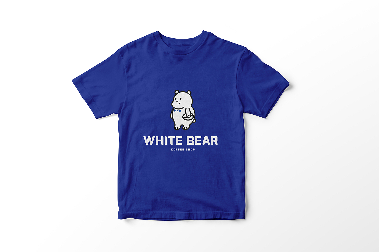 white bear 咖啡馆品牌形象设计