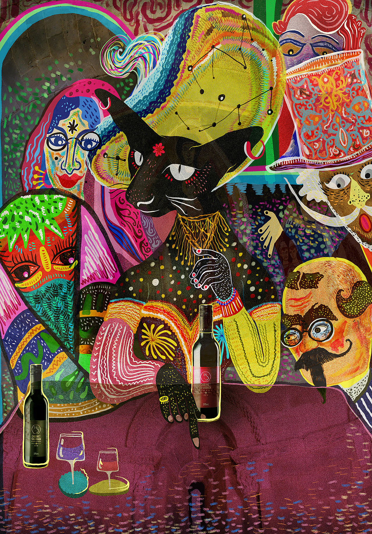 有关黑猫阿久的23张插画（图ZODY1NzQyMDA=） - 艺术插画 - 站酷设计师祛魅研究所原创素材 - 站酷ZCOOL