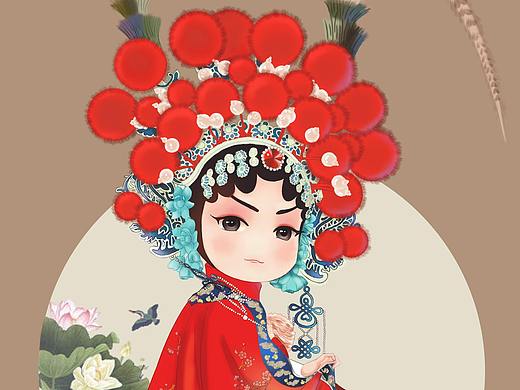 手绘（人物-京剧）