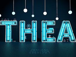 C4D-文字、耳机、人物、渲染